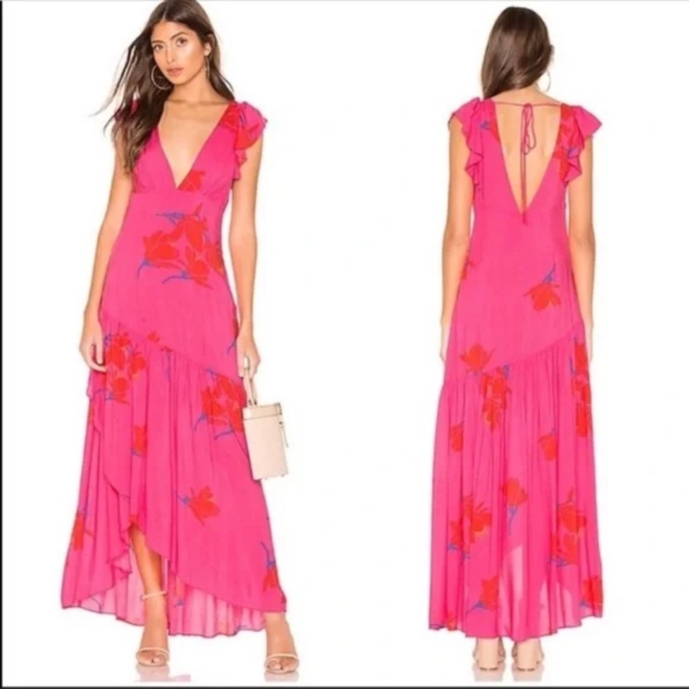 Free People Women’s She’s a Waterfall High / Low Maxi Dress